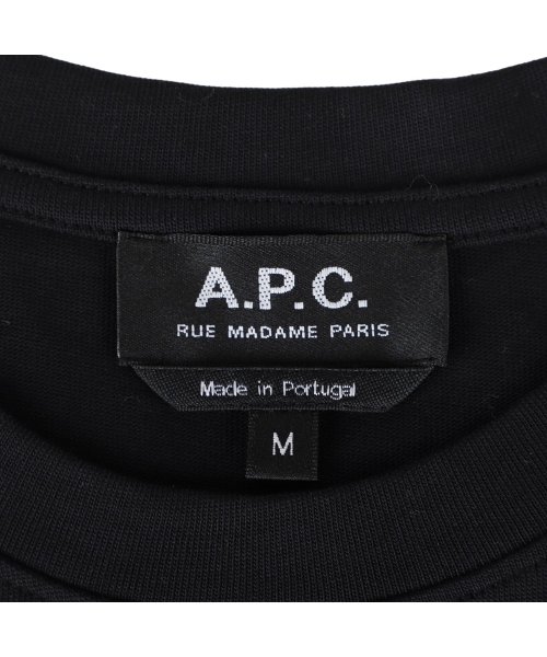 A.P.C.(アーペーセー)/A.P.C. アーペーセー Tシャツ 半袖 メンズ RAYMOND ブラック ホワイト 黒 白 COEZC－H26840/img07