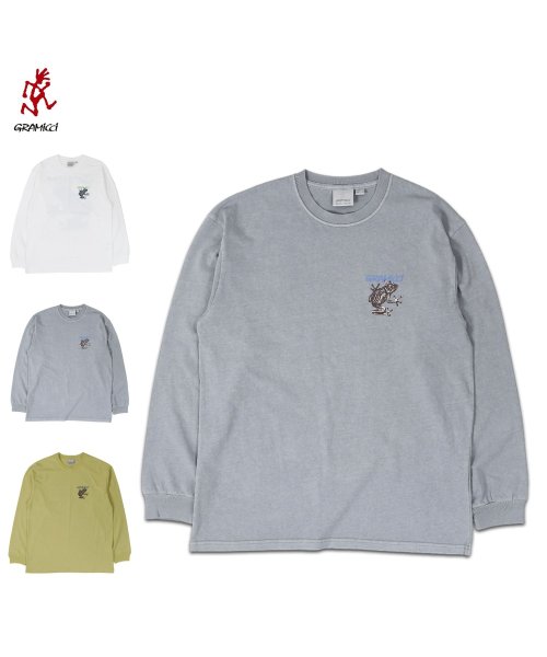 GRAMICCI(グラミチ)/グラミチ GRAMICCI Tシャツ 長袖 ロンT カットソー クライミング ギア メンズ レディース CLIMBING GEAR L/S TEE ホワイト グ/img01