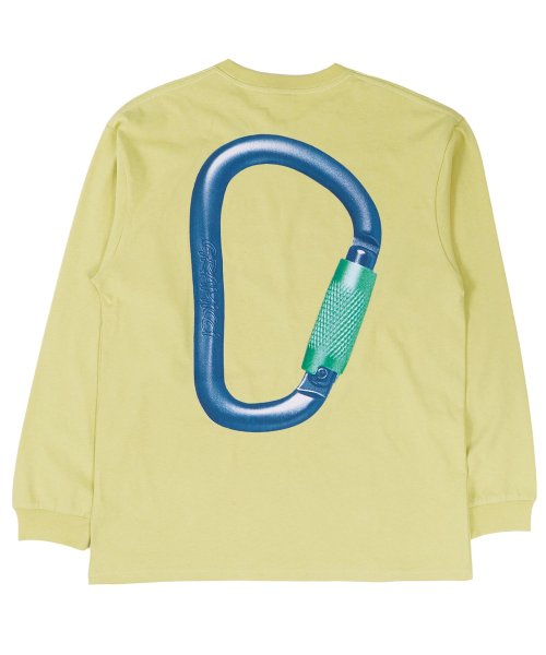 GRAMICCI(グラミチ)/グラミチ GRAMICCI Tシャツ 長袖 ロンT カットソー カラビナ メンズ レディース CARABINER L/S TEE ホワイト グレー ベージュ イ/img03