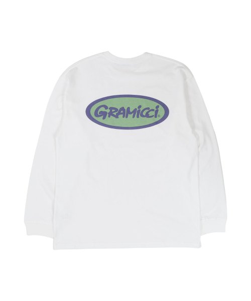 GRAMICCI(グラミチ)/グラミチ GRAMICCI Tシャツ 長袖 ロンT カットソー オーバル メンズ レディース OVAL L/S TEE ホワイト 白 G4SU－T083/img01