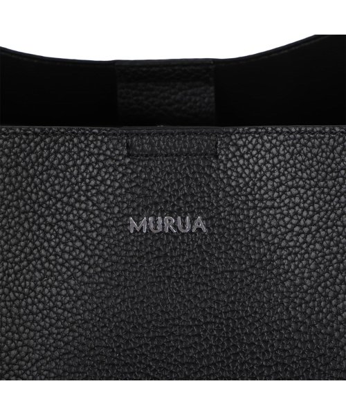 MURUA(ムルーア)/ムルーア MURUA トートバッグ レディース A4サイズ対応 合皮 チャーム CHARM ブラック ホワイト ブルー 黒 白 MR－B1226/img16