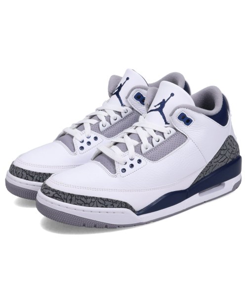 NIKE(ナイキ)/ NIKE AIR JORDAN 3 RETRO ナイキ エアジョーダン3 レトロ スニーカー メンズ ホワイト 白 CT8532－140/img01