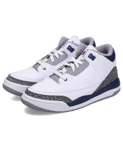 NIKE(ナイキ)/ NIKE JORDAN 3 RETRO PS ナイキ ジョーダン3 レトロ スニーカー キッズ ホワイト 白 DM0966－140/img09