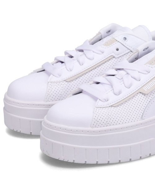 PUMA(プーマ)/PUMA プーマ スニーカー メイズ クラッシュド レザー レディース 厚底 MAYZE CRASHED LEATHER WNS ホワイト 白 396011－0/img04