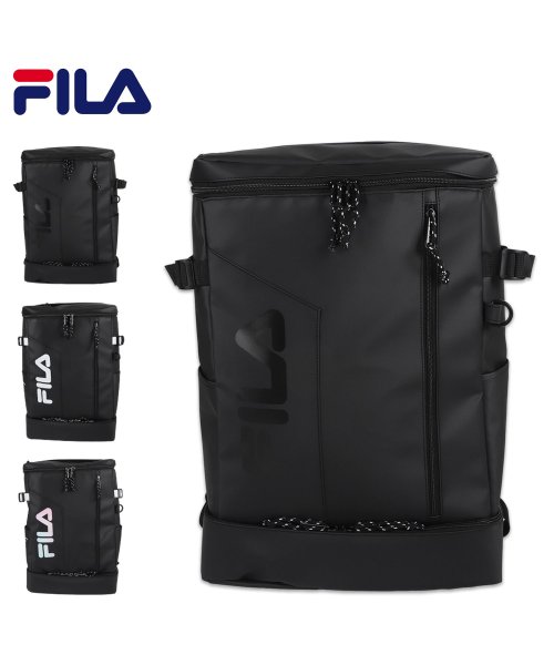 FILA(フィラ)/FILA フィラ リュック バッグ バックパック サイン メンズ レディース 35L ボックス型 撥水 軽量 SIGN ブラック 黒 7763/img01
