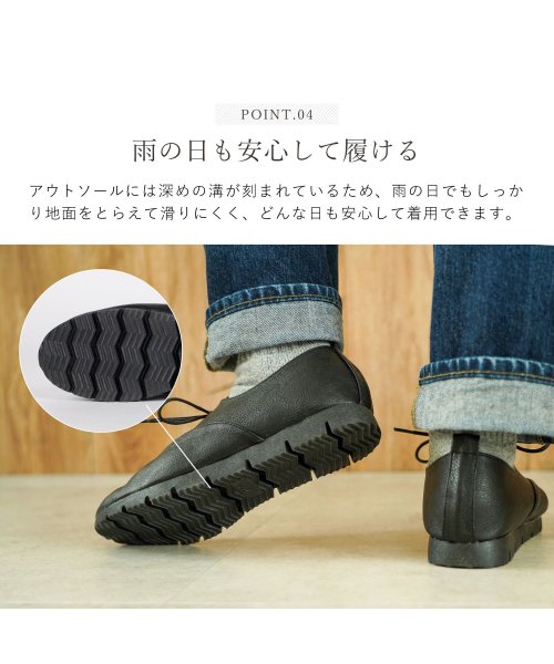 Joy Walker Plus(ジョイウォーカープラス)/Joy Walker Plus ジョイウォーカープラス コンフォートシューズ レースアップ レディース 低反発 COMFORT SHOES ブラック ホワイト /img06