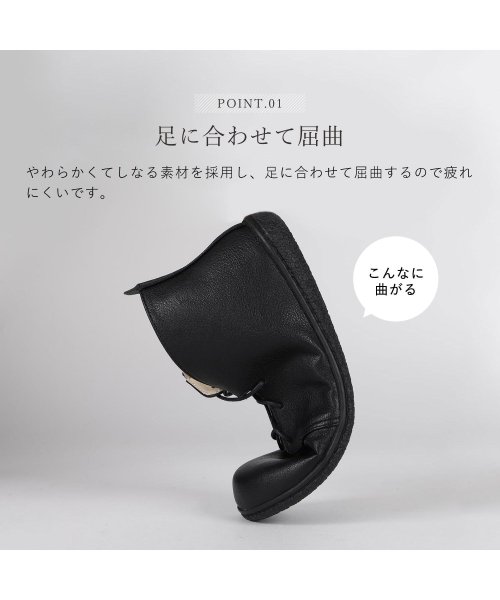 Joy Walker Plus(ジョイウォーカープラス)/Joy Walker Plus ジョイウォーカープラス ショートブーツ レースアップ コンフォート レディース 低反発 SHORT BOOTS ブラック ブラウ/img03