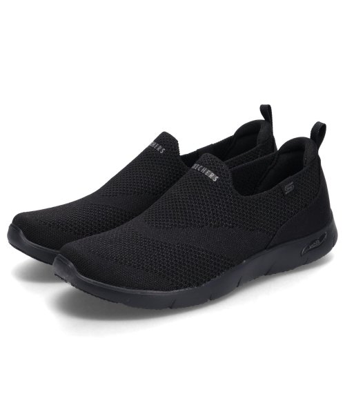 SKECHERS(スケッチャーズ)/スケッチャーズ SKECHERS アーチフィット リファイン アイリス スニーカー スリッポン レディース ARCH FIT REFINE IRIS ブラック /img01