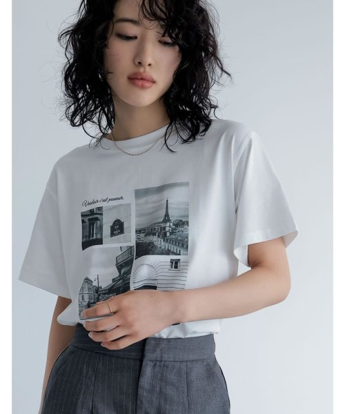 Re:EDIT(リエディ)/[2024SS COLLECTION]モノトーンプリントTシャツ/img10