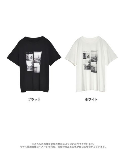 Re:EDIT(リエディ)/[2024SS COLLECTION]モノトーンプリントTシャツ/img19