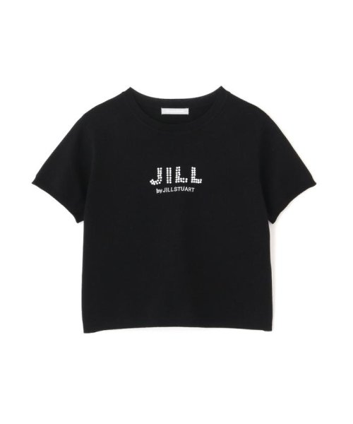 JILL by JILL STUART(ジル バイ ジル スチュアート)/パールロゴコンパクトニットトップス/img01