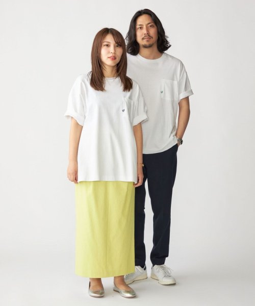 SHIPS MEN(シップス　メン)/*SHIPS:〈汗染み防止加工〉ワンポイント ロゴ ビッグシルエット ヘビーウェイト Tシャツ/img01