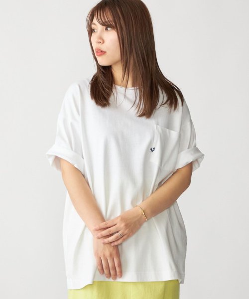 SHIPS MEN(シップス　メン)/*SHIPS:〈汗染み防止加工〉ワンポイント ロゴ ビッグシルエット ヘビーウェイト Tシャツ/img11