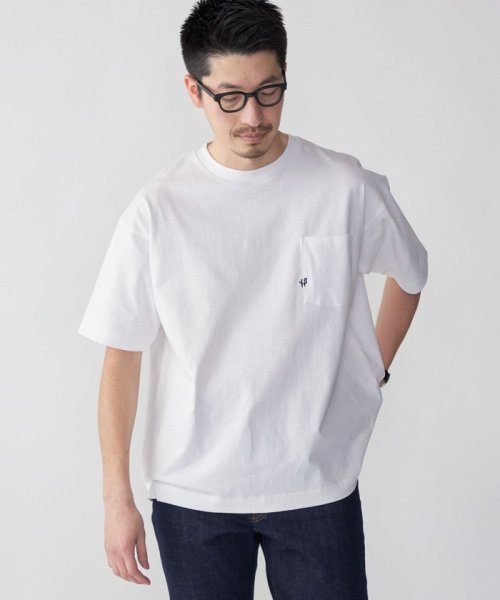 SHIPS MEN(シップス　メン)/*SHIPS:〈汗染み防止加工〉ワンポイント ロゴ ビッグシルエット ヘビーウェイト Tシャツ/img17