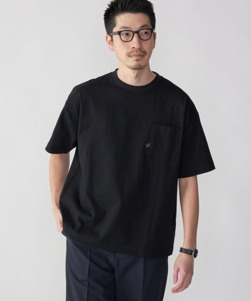 SHIPS MEN(シップス　メン)/*SHIPS:〈汗染み防止加工〉ワンポイント ロゴ ビッグシルエット ヘビーウェイト Tシャツ/img23