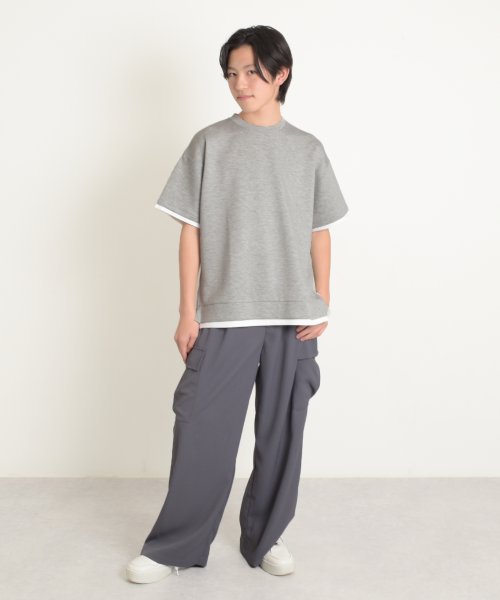 GLAZOS(グラソス)/【接触冷感】エアリークッション・レイヤード半袖Tシャツ/img04