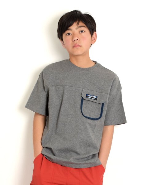 GLAZOS(グラソス)/【Penfield】USAコットン・ポケット付きバックロゴ半袖Tシャツ/img02