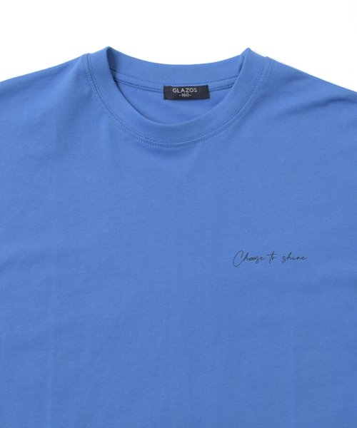 GLAZOS(グラソス)/ワンポイントロゴ裾レイヤード半袖Tシャツ/img06