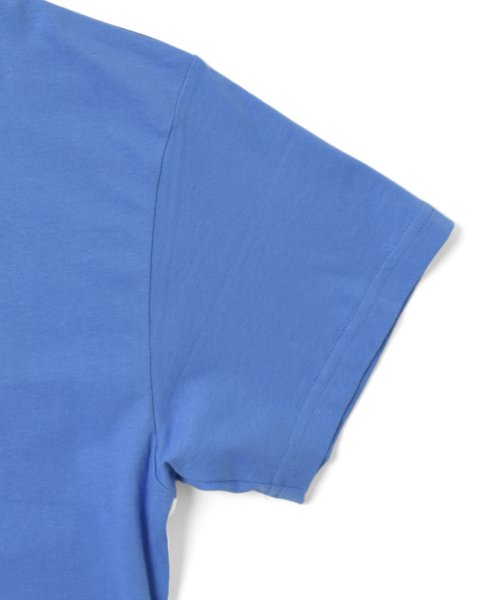 GLAZOS(グラソス)/カラーブロック切り替えロゴプリント半袖Tシャツ/img06
