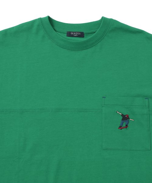 GLAZOS(グラソス)/【STREET】スケーター刺繍ビッグ半袖Tシャツ/img06