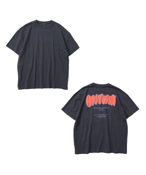 GLAZOS(グラソス)/【STREET】バックグラフィック発泡プリントビッグ半袖Tシャツ/img12