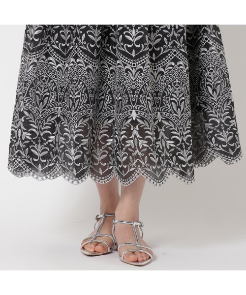 Audie a Muses(オーディア ミューズ)/オーガンジー刺繍スカート/img14