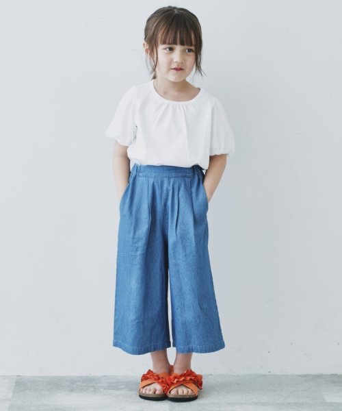 THE SHOP TK（KID）(ザ　ショップ　ティーケー（キッズ）)/【110－150/ママとおそろい】袖メッシュパフプルオーバー/img03