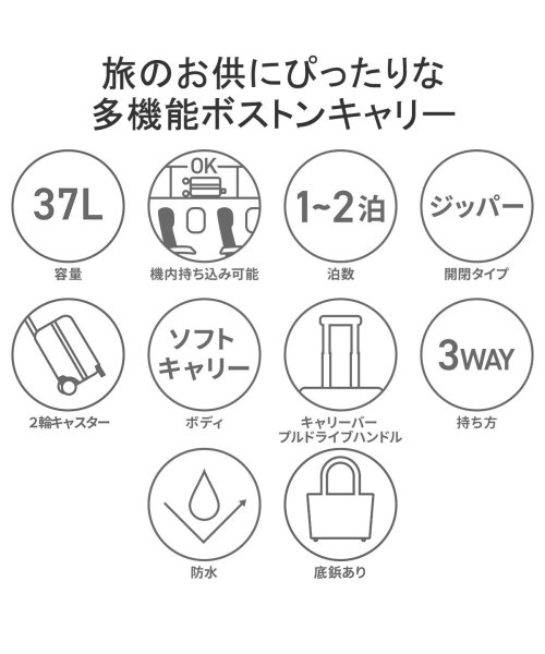 MILESTO(ミレスト)/ミレスト キャリーバッグ 機内持ち込み MILESTO ボストンバッグ 軽量 3WAY 37L メンズ レディース TROT ダッフルキャリー MLS883/img05