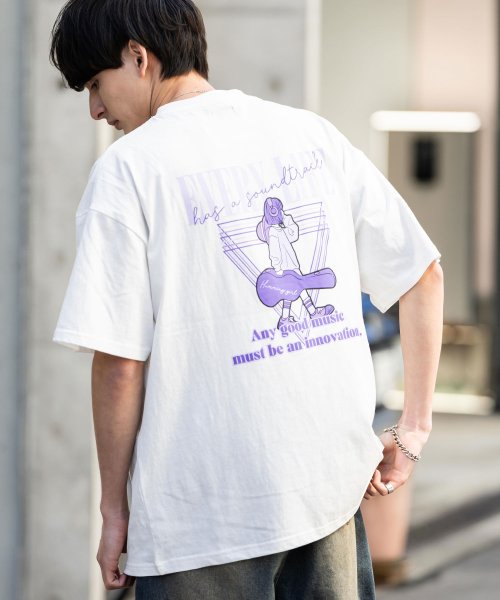 Rocky Monroe(ロッキーモンロー)/プリントTシャツ 半袖 バックプリント メンズ レディース カットソー クルーネック グラフィック オーバーサイズ ビッグシルエット シンプル キレイめ カジュ/img11