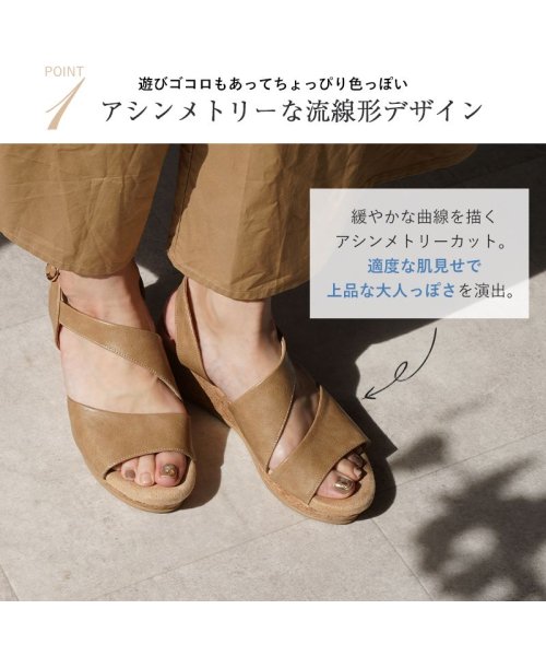 サンダル レディース ウエッジソール 厚底 6.5cmヒール 美脚 靴 歩きやすい おしゃれ ふかふか 極厚クッションインソール 軽量 軽い 楽ちん 疲れにくい 人気・おすすめ｜省スペース設計・旅行向けにおすすめ お得商品 プライバシー配送 国内発送・安心販売体制