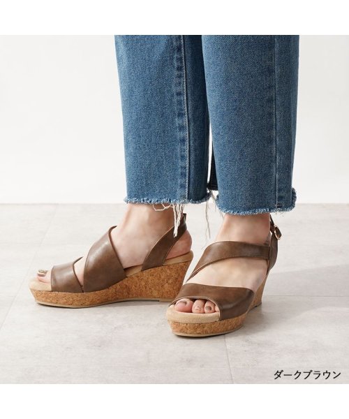 サンダル レディース ウエッジソール 厚底 6.5cmヒール 美脚 靴 歩きやすい おしゃれ ふかふか 極厚クッションインソール 軽量 軽い 楽ちん 疲れにくい 人気・おすすめ｜省スペース設計・旅行向けにおすすめ お得商品 プライバシー配送 国内発送・安心販売体制