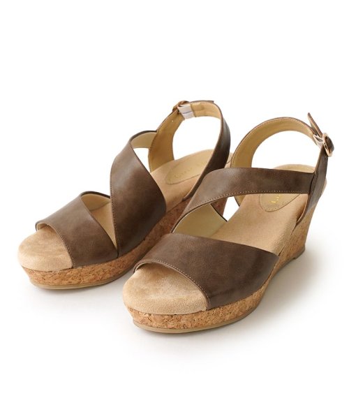 サンダル レディース ウエッジソール 厚底 6.5cmヒール 美脚 靴 歩きやすい おしゃれ ふかふか 極厚クッションインソール 軽量 軽い 楽ちん 疲れにくい 人気・おすすめ｜省スペース設計・旅行向けにおすすめ お得商品 プライバシー配送 国内発送・安心販売体制