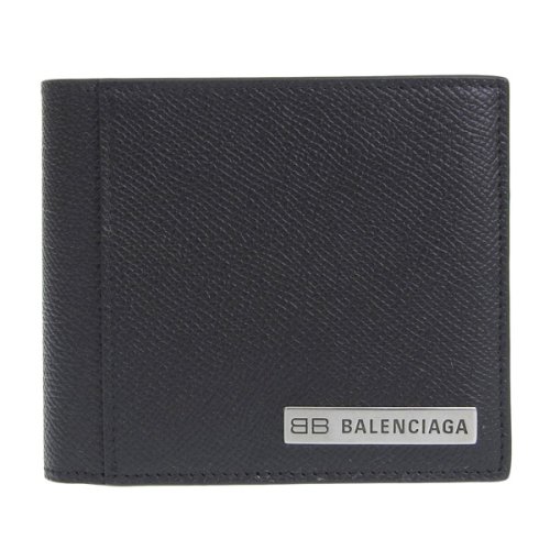 BALENCIAGA(バレンシアガ)/BALENCIAGA バレンシアガ PLATE プレート 二つ折り 財布 レザー/img01