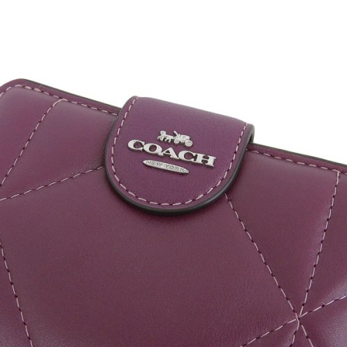 COACH(コーチ)/COACH コーチ MEDIUM CORNER ZIP WALLET PUFFY DIAMOND ミディアム コーナージップ パフィ ダイアモンド 二つ折り 財/img05