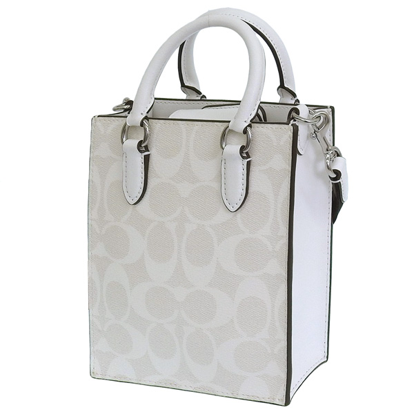 COACH コーチ トートバッグ 肩掛け シグネチャー チャーム付き レディース 