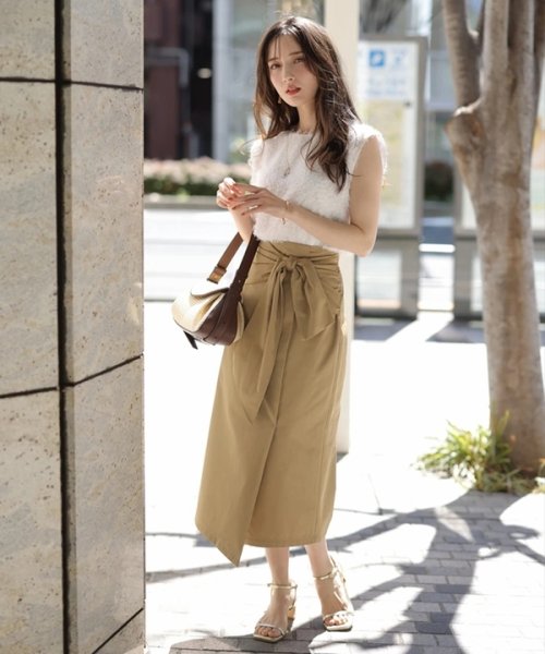 リボンラップスカート 予めご了承ください