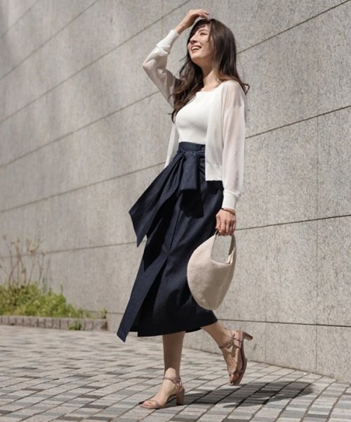 リボンラップスカート 予めご了承ください