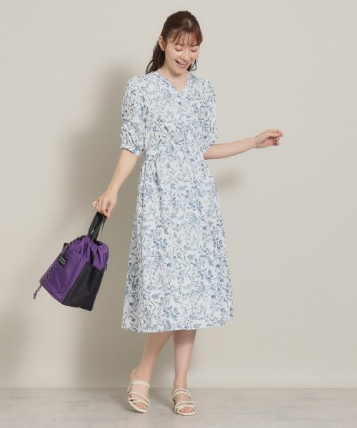 【肌触りさらり／後ろウエストゴム】トワルドジュイ柄ワンピース 人気・おすすめ｜売れ筋商品・話題商品におすすめ コスパ重視 安心配送 スピーディーにお届け