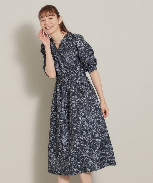 【肌触りさらり／後ろウエストゴム】トワルドジュイ柄ワンピース 人気・おすすめ｜売れ筋商品・話題商品におすすめ コスパ重視 安心配送 スピーディーにお届け