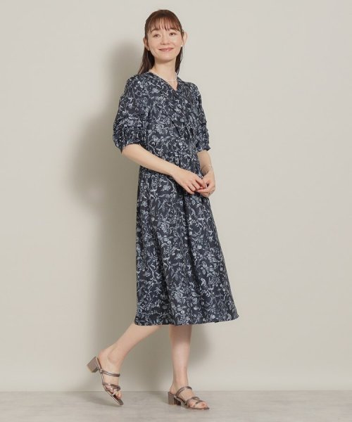 【肌触りさらり／後ろウエストゴム】トワルドジュイ柄ワンピース 人気・おすすめ｜売れ筋商品・話題商品におすすめ コスパ重視 安心配送 スピーディーにお届け