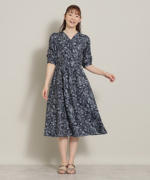 【肌触りさらり／後ろウエストゴム】トワルドジュイ柄ワンピース 人気・おすすめ｜売れ筋商品・話題商品におすすめ コスパ重視 安心配送 スピーディーにお届け