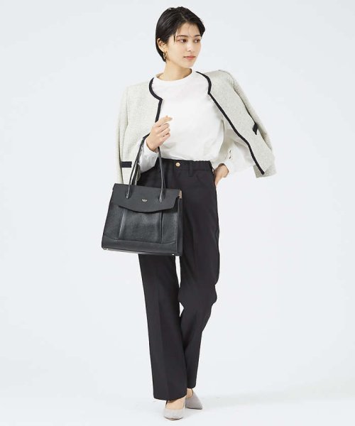 【VERY掲載】Cuddly/レザーオープントート(L) 24SS バッグ トートバッグ P1949212616(14850円)