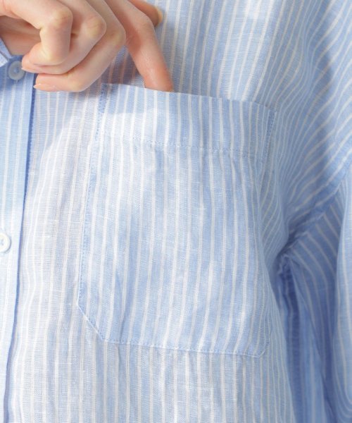 ECOALF WOMEN(ECOALF WOMEN)/DARIA ストライプリネン シャツ /  DARIA STRIPED SHIRT WOMAN/img06