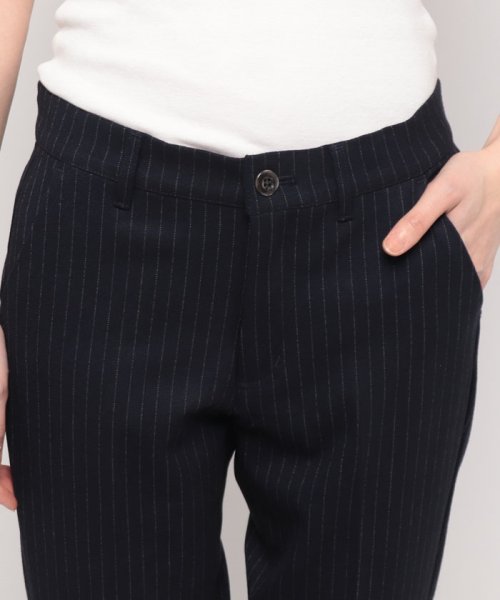 EDWIN(EDWIN)/#SO TAPERED TROUSER  PINSTRIPE NAVY/img03