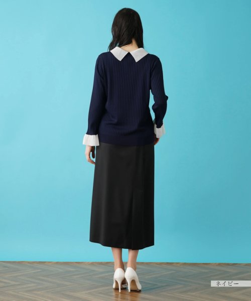 ワイドリブニットプルオーバー【THE NEW】 【HANAE MORI×CELFORDコラボ】プリーツスリーブニットプルオーバー O2430155108(18700円)