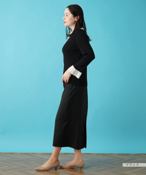 ワイドリブニットプルオーバー【THE NEW】 【HANAE MORI×CELFORDコラボ】プリーツスリーブニットプルオーバー O2430155108(18700円)