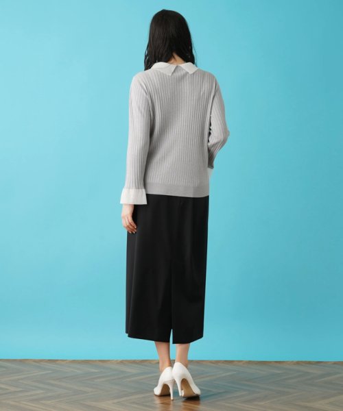 ワイドリブニットプルオーバー【THE NEW】 【HANAE MORI×CELFORDコラボ】プリーツスリーブニットプルオーバー O2430155108(18700円)