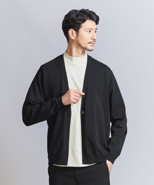 BEAUTY&YOUTH UNITED ARROWS(ビューティーアンドユース　ユナイテッドアローズ)/【WEB限定 WARDROBE SMART】マシーンウォッシュ 1B カーディガン【抗菌・防臭】/img01