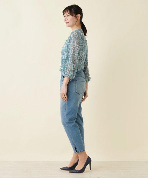 Leilian PLUS HOUSE(レリアンプラスハウス)/クロップドデニムパンツ【L JEANS】/img02