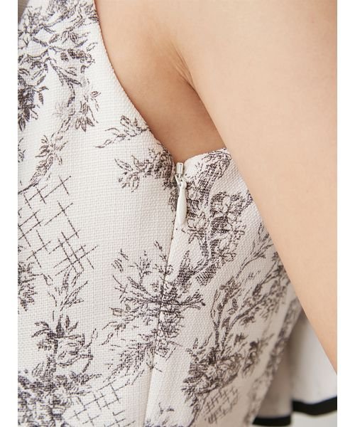 【WEB限定サイズあり】ラッフルボレロパイピングワンピース 予めご了承ください